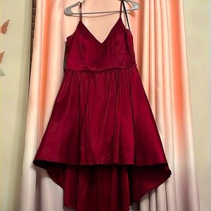 Wine colored dress